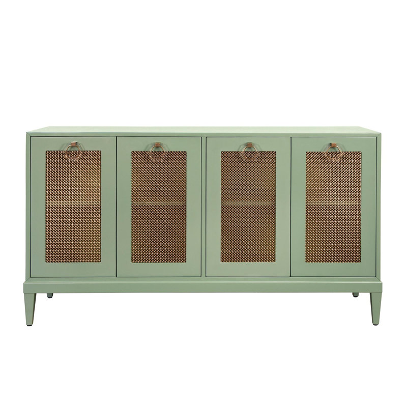 47.5 in. W Buffet Table, Green Lacquer