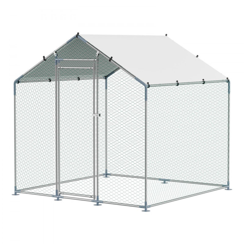 Chicken Coop with Chicken Run, 200cm H x 200cm W x 200cm D