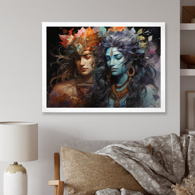 Hinduisim Art Ardhanarishvaras Unity I - Spiritual Wall Decor
