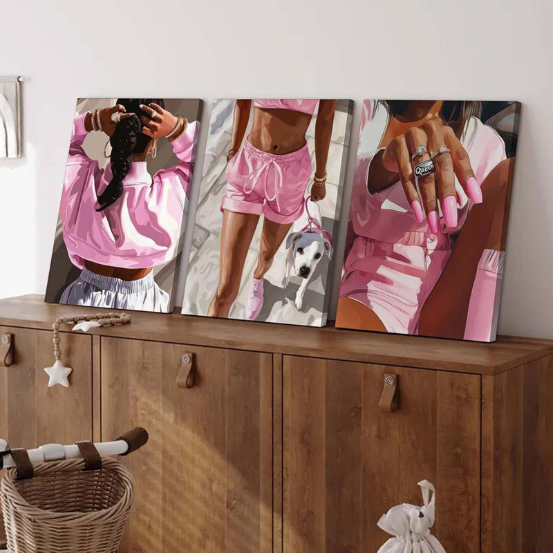 3 Piece Wrapped Canvas Print, 60 cm H x 120 cm W