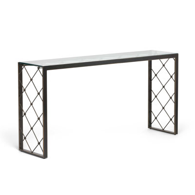 Brixton 60'' W Glass Console Table