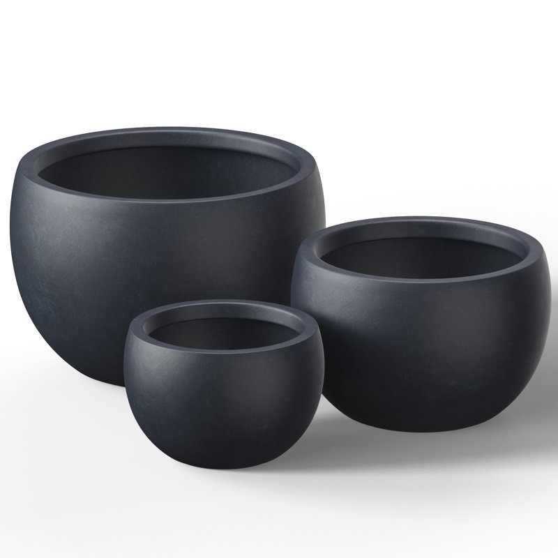 Amethy Handmade Pot Planter, Granite Gray