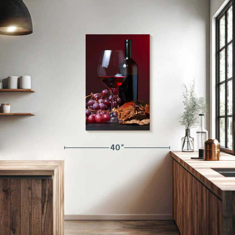 Vin rouge d'automne Yarlin, H 36 po x l 24 po