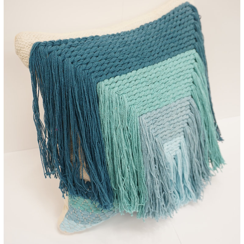 Cotton Blend Throw Pillow