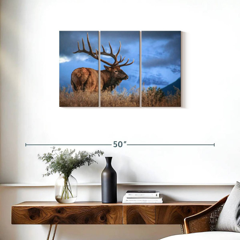 Majestic Bull Elk, 20" H x 33" W