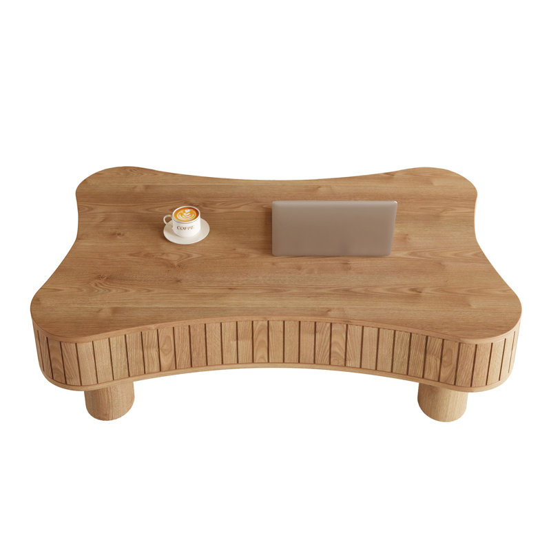 Table basse avec rangement, table basse à plateau relevable pour le salon, Brun clair