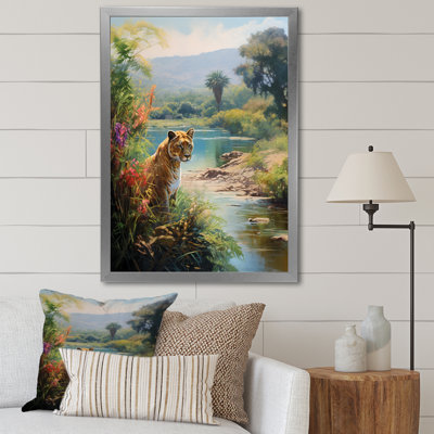 Green Panther Impressionist Retreat sur toile
