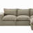 4 - Piece Upholstered Boneless Chenille Modular Sectional Sofa with Removable Ottoman– Fully Compressed, No Assembly Required-1283040804