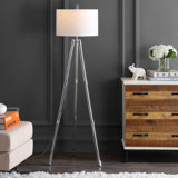 Hooten 60'' Chrome Tripod Floor Lamp