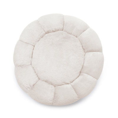 Forbus Round Faux Fur Pet Bed