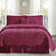 4 Piece Damask Oversized Embroidery Bedspread Set-21301790-21301793