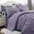 Bedsure Queen Burgundy Pintuck Bed-in-a-Bag - Mineral Blue Pinch Pleat Comforter Set with Sheets, Pillowcases & Shams (Set of 7)-105523204-105523230