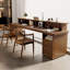 Bureau intégré moderne et simple en bois massif avec bibliothèque et étui-1861315852-1861315850