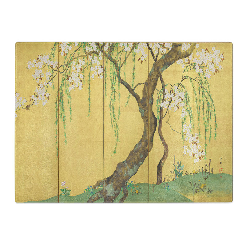 Cherry & Maple Trees Vol.1 By Sakai Hoitsu  Glass Chopping Board
