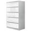 High Gloss 5 Drawer Chest of Drawers