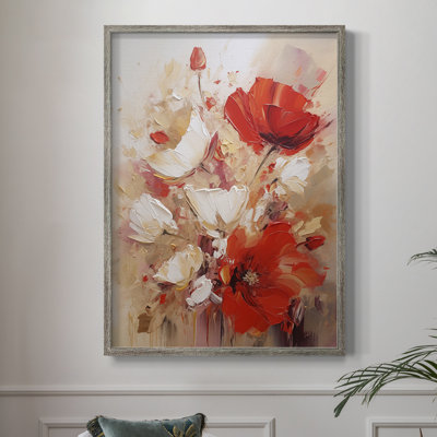 Reproduction encadrée FLORAL Series CCCCXVI - bois massif