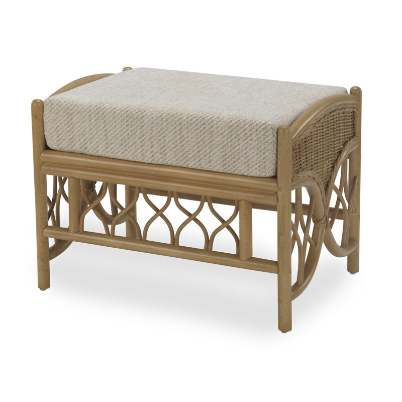 64cm Wide Solid Colour Footstool Ottoman