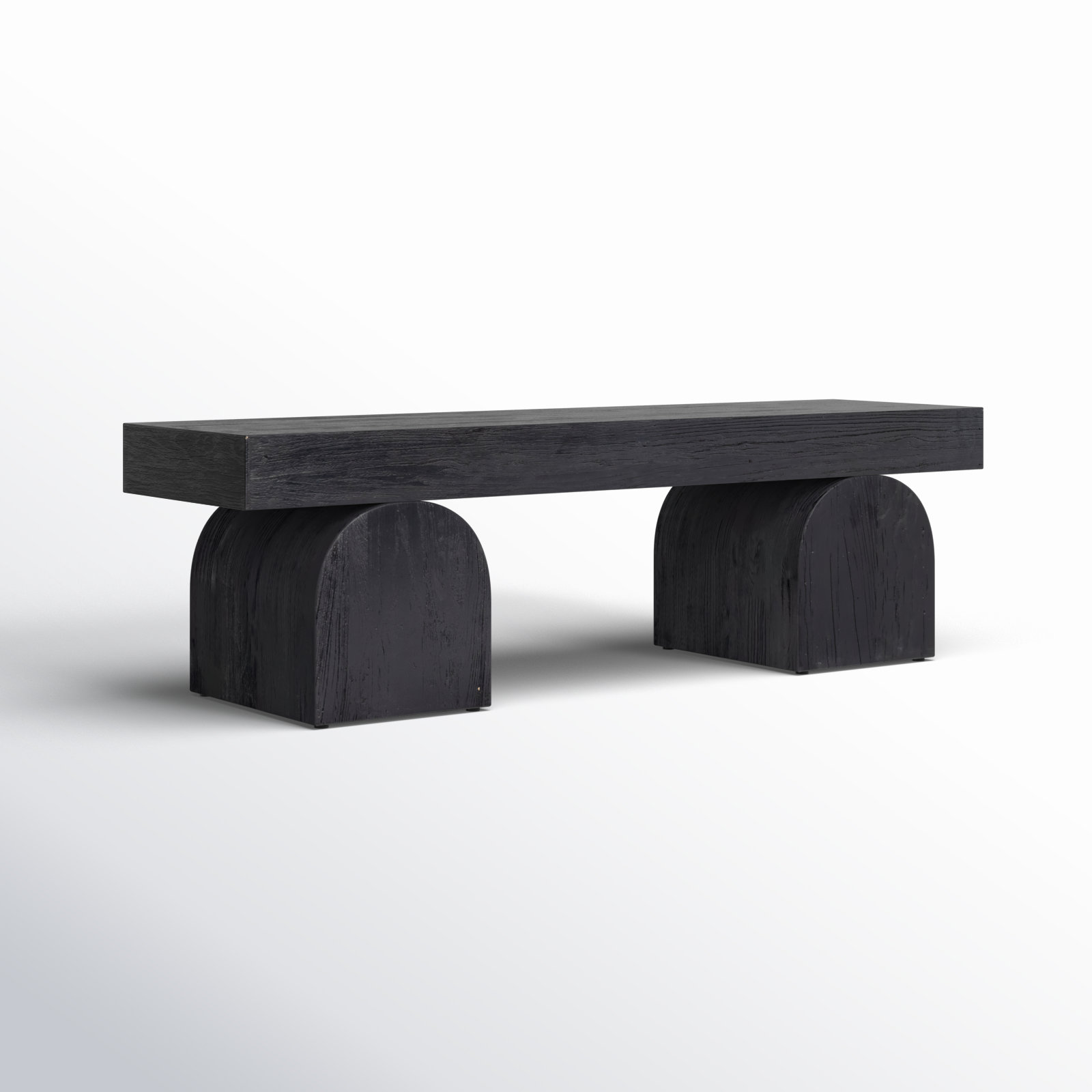 Francois 60" Entryway Bench, Black Elm