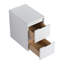 Meuble-lavabo 36 po avec lavabo en résine, charnières en acier inoxydable à fermeture douce, 2 portes, 1 armoire latérale, blanc brillant