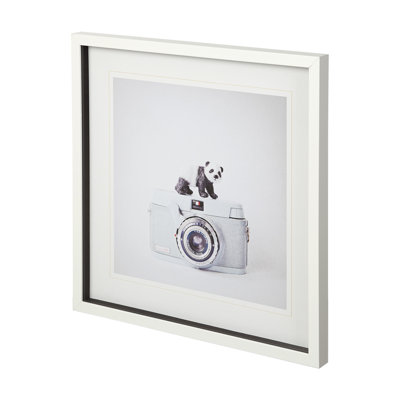 Renard et appareil photo rétro par Susannah Tucker, reproduction d'art encadrée sous verre