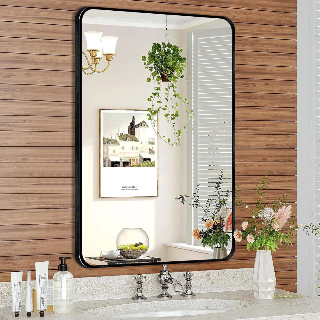Chassin Wall Mount Bathroom Rectangular Vanity Mirror (Horizontal/Vertical) Ebern Designs 