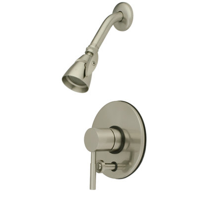 Robinet de douche à pression équilibrée à poignée simple avec poignée inverseur Kingston Brass