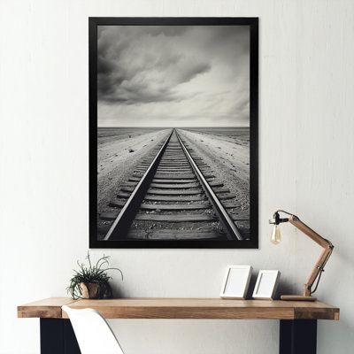 " Minimalism Wonderland Train Track Scenery " Watercolor Print