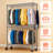 Chrome 3-Tier Heavy Duty Rolling Garment Rack With 2 Rods & Side Hooks