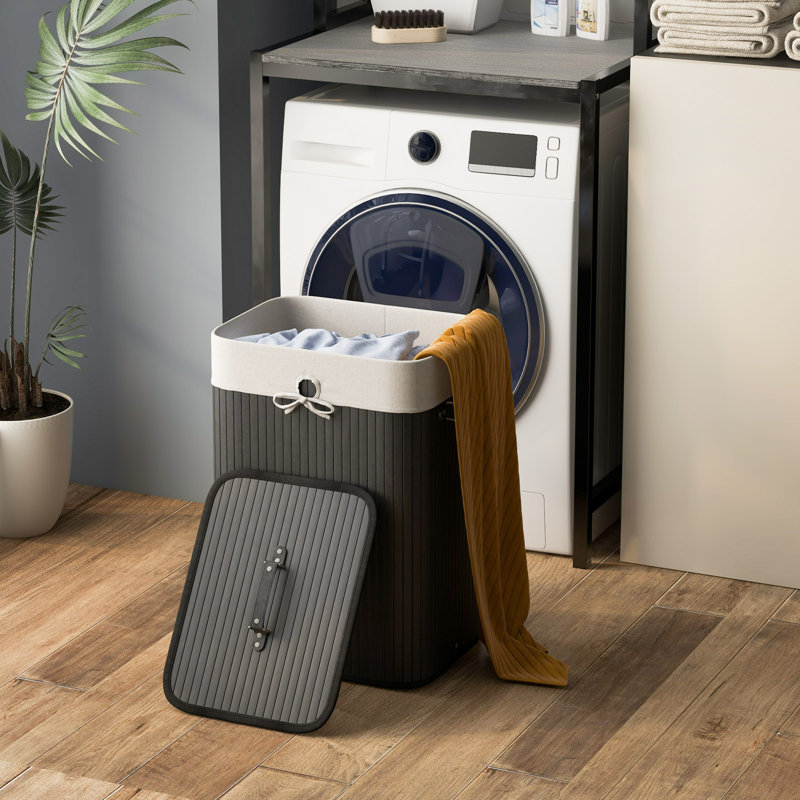 Bamboo Laundry Hamper with Handles