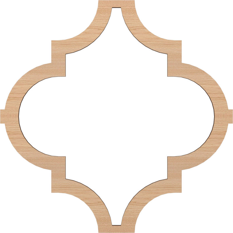 Panneaux muraux Marrakech (paquet de 1), Noyer blanc, H 33 po x l 33 po x P 0,375 po