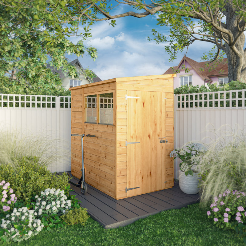 Mercia 6 X 4 Woodsman Shiplap Pent Shed (Glass)