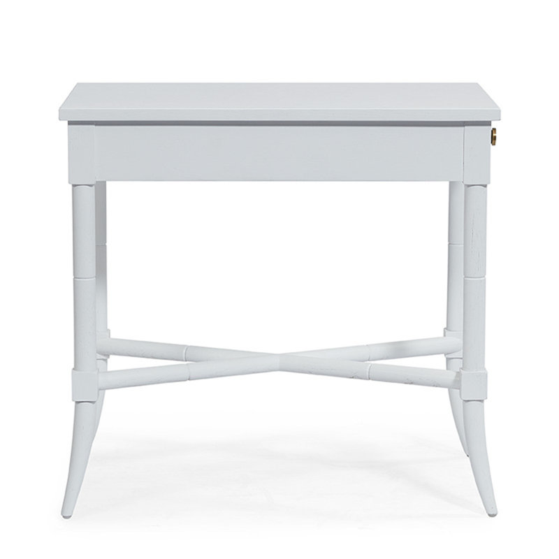 Tradd End Table, Alabaster
