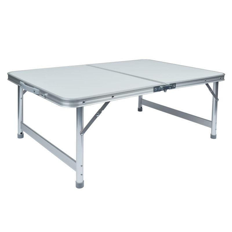 Ameriya 90cm Rectangular Fold-in-Half Adjustable Folding Table