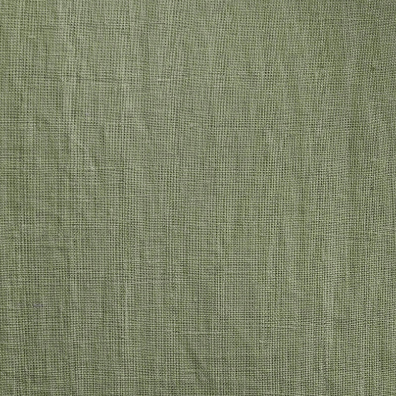 Patte arrière 100% lin occultant avec passe-tringle pour chambre à coucher / salon, Vert olive, L 50 po x L 84 po