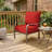 6.5″ Outdoor Replacement  Cushion Set, Deep Seating Seat / Back Cushion Set-1066329213