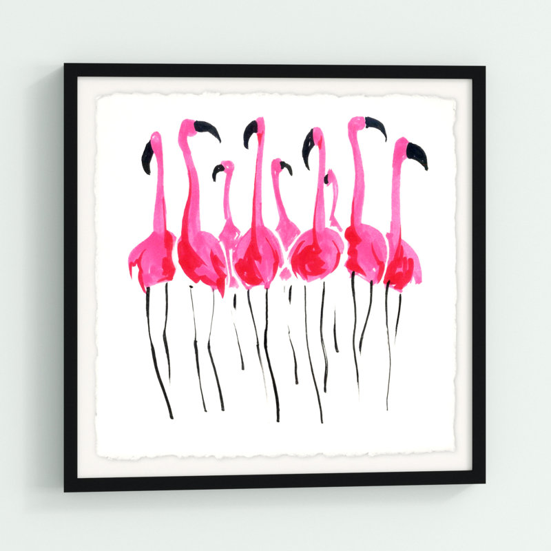 «Flamboyance» par Marmont Hill - impression encadrée sur papier, H 32 po x l 32 po