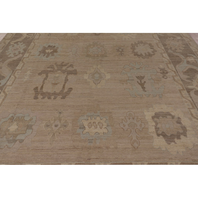Vegetable Dye Oushak Oriental Area Rug 9
