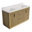 Marcel 60''W X 35''H Solid Wood Bathroom Vanity With Stain-Resistant Carrera White  Quartz Top And Double Sink