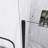 34 in. W x 72 in. H Semi-Frameless Shower Door with Clear Glass