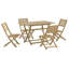 4 - Person Wood Patio Dining Set with-121481858
