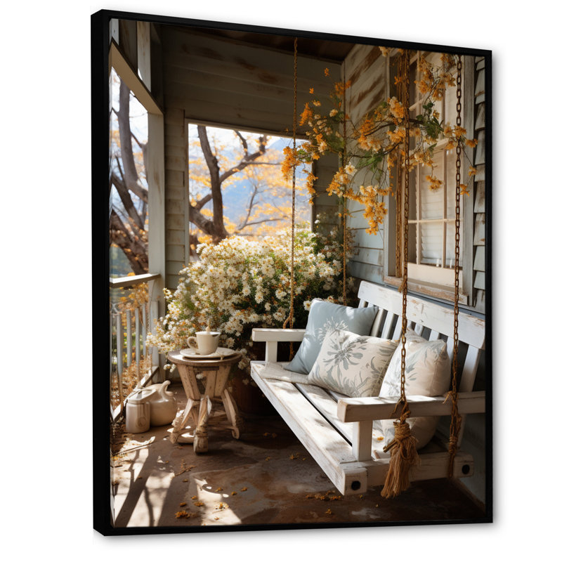 Ferrullo Farmhouse Gentle Breeze II, Cadre flottant noir, H 20 po x l 12 po x P 1 po