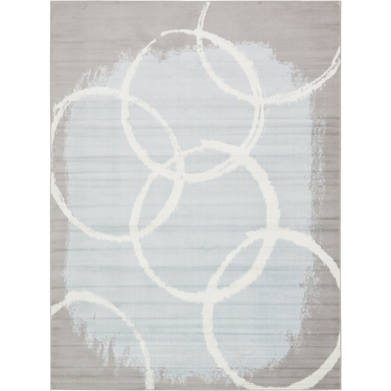 Tapis bleu clair Sidney, Rectangle de 5 pi x 8 pi