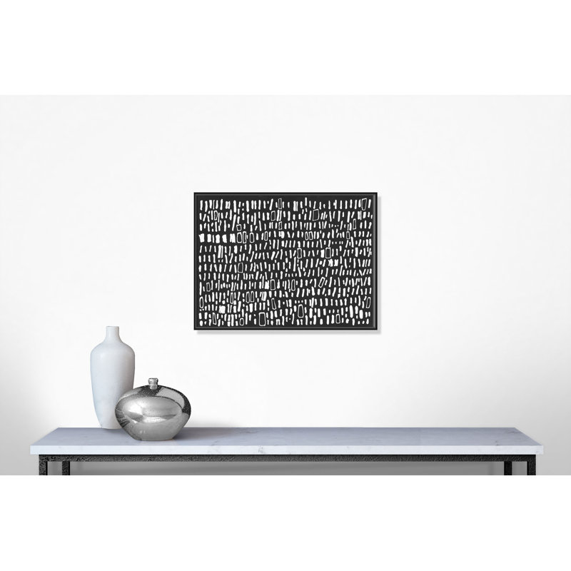 Tribal Code - Floater Frame Print on Canvas, Black Framed, 76cm H x 102cm W x 5.1cm D