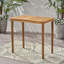 Table de bar d'extérieur rectangulaire en bois d'acacia minimaliste - finition teck-129493000
