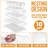 Sorbus 10 Pack Clear Plastic Storage Bins With Handles For Shelves