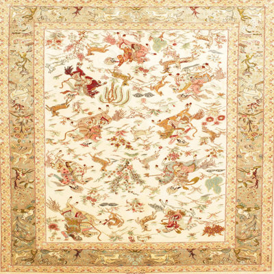 Tapis oriental ivoire
