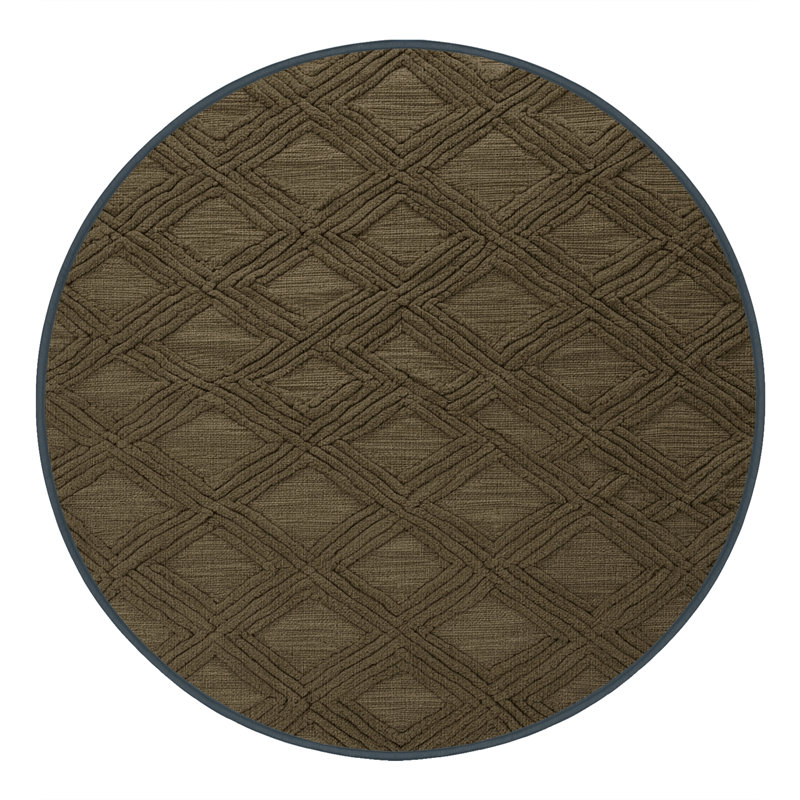 Machine Washable Trellis Brown Area Rug