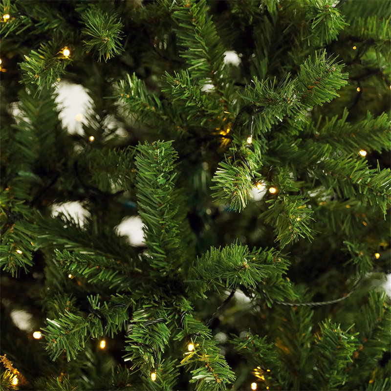 Arbre de Noël articulé artificiel pré-éclairé 6 pi avec support pliable