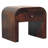 16" Walnut Solid Wood One Drawer Nightstand
