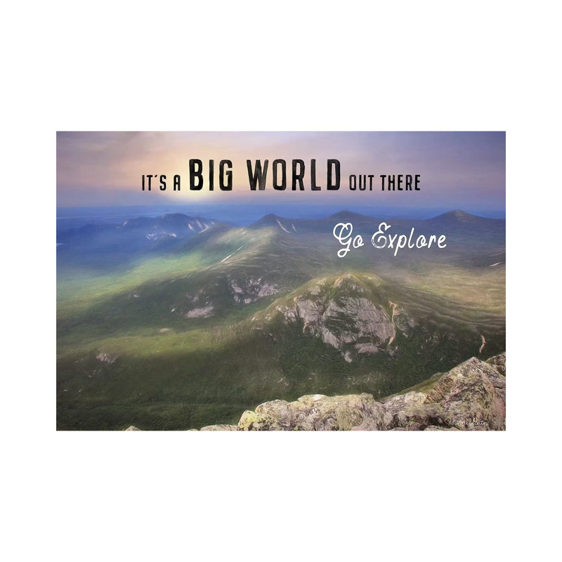 It's A Big World Out There by Lori Deiter - Wrapped Canvas Print, 20.32 cm H x 30.48 cm W